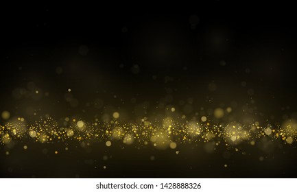 Texture background abstract black and white or silver Glitter and elegant for Christmas. Dust white. Sparkling magical dust particles. Magic concept. Abstract background with bokeh effect Vector