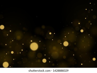 Texture background abstract black and white or silver Glitter and elegant for Christmas. Dust white. Sparkling magical dust particles. Magic concept. Abstract background with bokeh effect Vector
