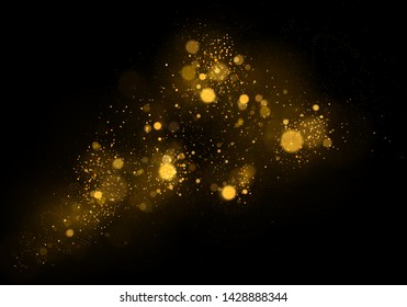 Texture background abstract black and white or silver Glitter and elegant for Christmas. Dust white. Sparkling magical dust particles. Magic concept. Abstract background with bokeh effect Vector