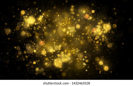 Texture background abstract black and white or silver Glitter and elegant for Christmas. Dust white. Sparkling magical dust particles. Magic concept. Abstract background with bokeh effect.
