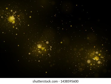 Texture background abstract black and white or silver Glitter and elegant for Christmas. Dust white. Sparkling magical dust particles. Magic concept. Abstract background with bokeh effect.