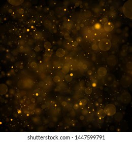 Texture background abstract black and white or silver, gold Glitter and elegant for Christmas Dust white. Sparkling magical dust particles Magic concept Abstract background with bokeh effect. Vector 