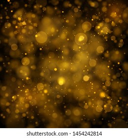 Texture background abstract black and white or silver, gold Glitter and elegant for Christmas Dust white. Sparkling magical dust particles Magic concept Abstract background with bokeh effect. Vector 