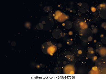 Texture background abstract black and white or silver Glitter and elegant for Christmas. Dust white. Sparkling magical dust particles. Magic concept. Abstract background with bokeh effect. Vector