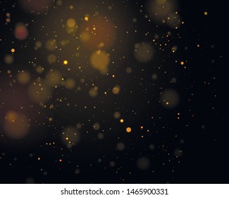 Textura de fundo abstrato preto e branco ou prata Glitter e elegante para o Natal. Branco de poeira. Partículas de poeira mágicas brilhantes. Conceito mágico. Abstrato com efeito bokeh. vetor