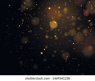 Texture background abstract black and white or silver Glitter and elegant for Christmas. Dust white. Sparkling magical dust particles. Magic concept. Abstract background with bokeh effect. Vector