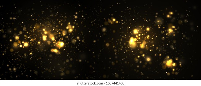 Texture background abstract black and white or silver Glitter and elegant for Christmas. Dust white. Sparkling magical dust particles. Magic concept. Abstract background with bokeh effect.