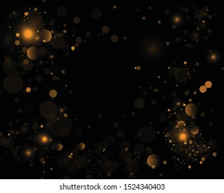 Texture background abstract black and white or silver Glitter and elegant for Christmas. Dust white. Sparkling magical dust particles. Magic concept. Abstract background with bokeh effect. Vector