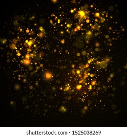 Texture background abstract black and white or silver Glitter and elegant for Christmas. Dust white. Sparkling magical dust particles. Magic concept. Abstract background with bokeh effect. Vector