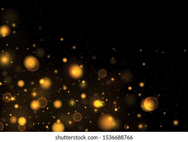 Texture background abstract black and white or silver Glitter and elegant for Christmas. Dust white. Sparkling magical dust particles. Magic concept. Abstract background with bokeh effect. Vector