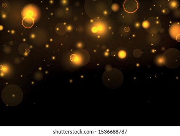 Texture background abstract black and white or silver Glitter and elegant for Christmas. Dust white. Sparkling magical dust particles. Magic concept. Abstract background with bokeh effect. Vector