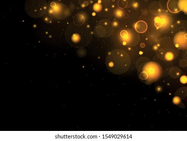 Texture background abstract black and white or silver Glitter and elegant for Christmas. Dust white. Sparkling magical dust particles. Magic concept. Abstract background with bokeh effect. Vector
