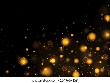 Texture background abstract black and white or silver Glitter and elegant for Christmas. Dust white. Sparkling magical dust particles. Magic concept. Abstract background with bokeh effect. Vector