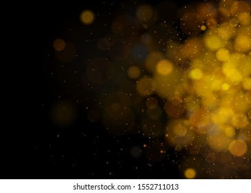 Texture background abstract black and white or silver Glitter and elegant for Christmas. Dust white. Sparkling magical dust particles. Magic concept. Abstract background with bokeh effect. Vector