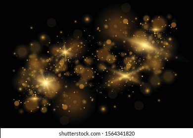 Texture background abstract black and white or silver Glitter and elegant for Christmas. Dust white. Sparkling magical dust particles. Magic concept. Abstract background with bokeh effect. Vector