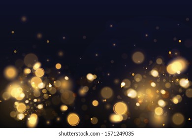Texture background abstract black and white or silver, gold Glitter and elegant for Christmas. Dust white. Sparkling magical dust particles. Magic concept. Abstract background with bokeh effect