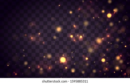 Texture background abstract black and white or silver Glitter and elegant for Christmas. Abstract background with bokeh effect. Dust white. Sparkling magical dust particles. Magic concept.  Vector
