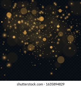 Texture background abstract black and white or silver, gold Glitter and elegant for Christmas. Dust white. Sparkling magical dust particles. Magic concept. Abstract background with bokeh effect