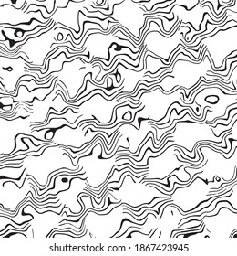 Textura, fondo. Resumen vector blanco y negro con líneas onduladas.