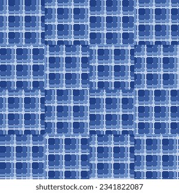 Texture background abstract check textile pattern.geometric tartan vector for wallpaper backdrop fabric garment gift wrapping paper graphic or concept website design. indigo blue theme colours pattern