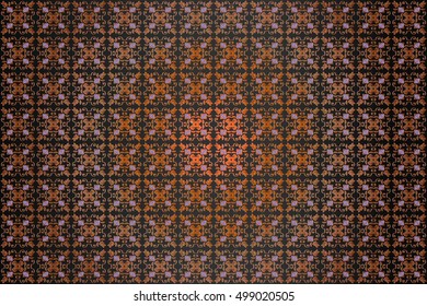 texture, background abstract embossed symmetrical pattern Victorian style vector illustration