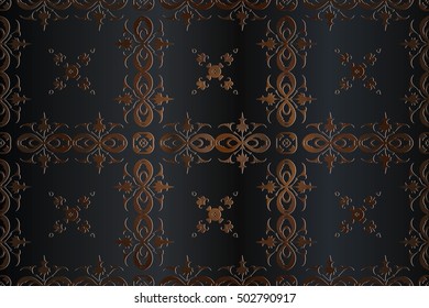 texture, background abstract embossed symmetrical pattern Victorian style vector illustration