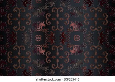 texture, background abstract embossed symmetrical pattern Victorian style vector illustration