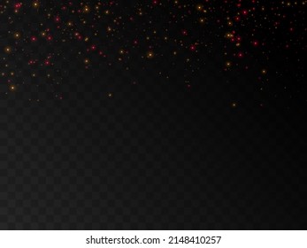 Texturhintergrund abstrakter gelb-roter oder silberner Glitter. Glitzende magische Staubpartikel. Magisches Konzept. Abstrakter Hintergrund mit Bokeh-Effekt.
