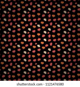 Texture background texture. Black, orange and pink. Valentines day hearts. Vector illustration.
