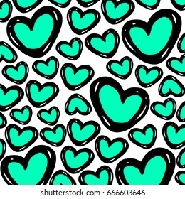 Texture background. Background drawn with hearts. Love. Texture of Hearts