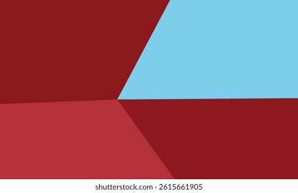 Texture background of fashion papers in memphis geometry style blue, light blue, red and pastel pink colors. Top view, flat lay