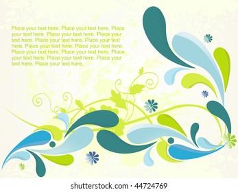 texture background with floral, creative artwork