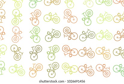 Texture background hand drawn. Abstract outline of bicycle, good for design. Cartoon style vector.