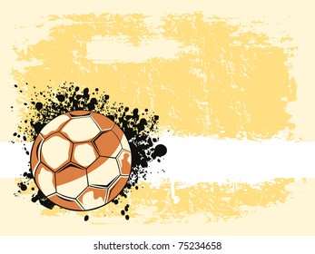 texture background with isolated grungy rugby ball, vector illustration