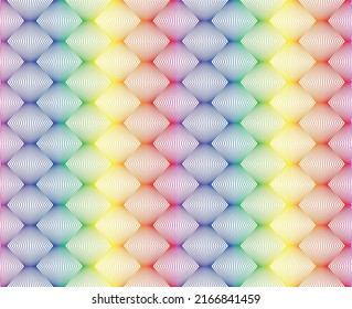 Texture background rainbow wave, Optical illusion  