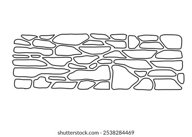 Textura de fondo rocas suciedad y superficie del suelo sin patrón, gráficos de Vector.