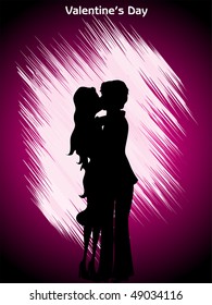 fondo de textura con silueta romántica pareja
