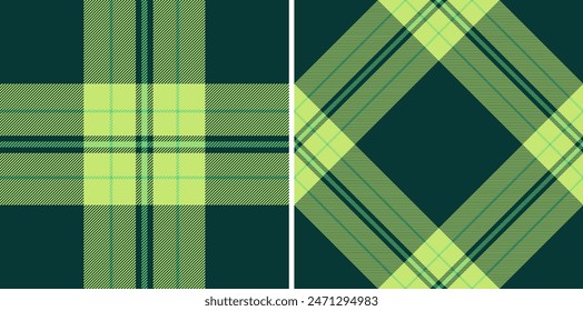 Texture background seamless of fabric plaid vector with a textile pattern tartan check. Set in happy colors. Modern fashion everyday print design ideas.