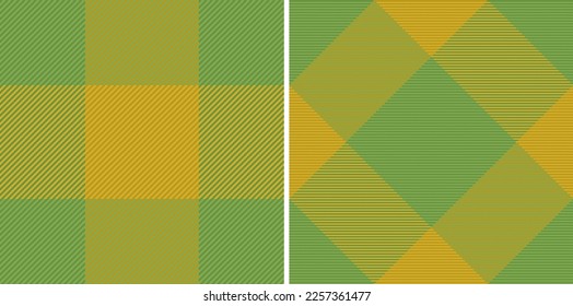 Texture background seamless. Plaid fabric vector. Check textile pattern tartan in set.