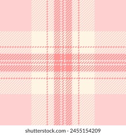 Texture background textile of plaid vector seamless with a pattern fabric tartan check in light and old lace colors.