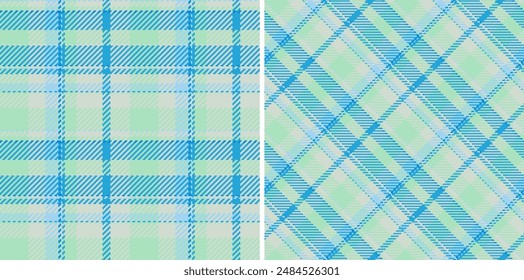 Textura de fondo textil de cuadros sin costuras de tartán con un Vector de tela de patrón a cuadros. Decorado en colores de moda. Estilosos patrones de gingham para la ropa.