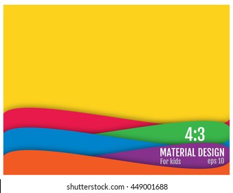 Texture, Background Unusual modern material design. abstract Illustration. Kids stuff. 4:3