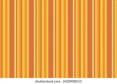 Texture background vertical of pattern fabric textile with a seamless lines vector stripe in amber and red colors.