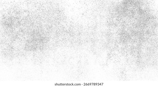 schwarze Comic-Textur auf weißem Hintergrund. Altes Papier. Moderne futuristische Kulisse mit Punkten. Überblendung des Rauschens. Halbtonstaub. Abstraktes Grunge-Muster. Vektorgrafik, EPS 10.