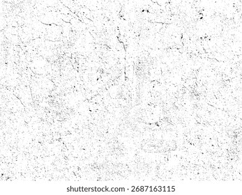 Fundo do papel de socorro. Grãos, ruído, efeito poeira. Padrão de areia. Textura rugosa granulada preta isolada em branco. Sobreposição de neve. Ilustração vetorial, EPS 10.	