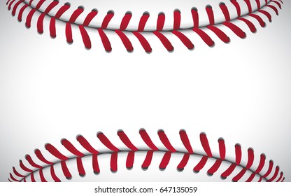 Texture of a baseball, sport background, vector illustration