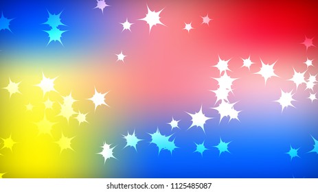 Texture of the beautiful festive polygonal cosmic magical colorful multicolored distant bright motley galactic stars and copy space. The background.