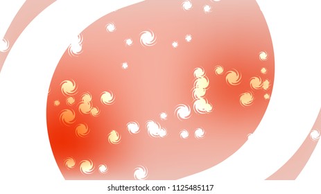 Texture of beautiful festive polygonal cut-off cosmic magical multi-colored colored far-away bright yellow orange variegated swirling galaxies, stars and copy space on a white vector background.