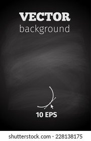 Texture of black chalk board, EPS 10