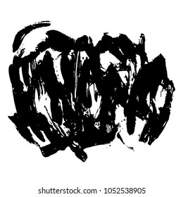 texture of black color watercolor abstract shape. paint strokes in the form of circles. texture for text design